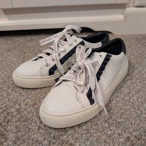 Tory Sport Black Ruffle Sneaker + Laces